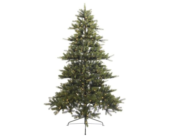 Arbol navidad pino micro luces luz blanca calida 240 cm 944l