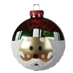 Bola con relieve papa noel diam. 8 cm