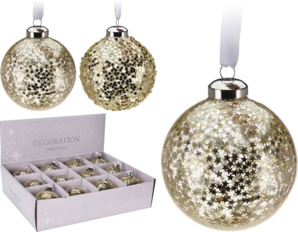 Bola estrellitas doradas