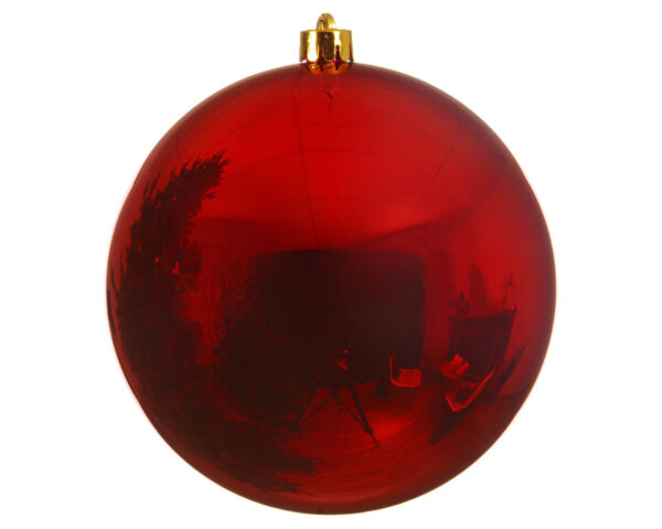 Bola roja brillante diam. 14 cm