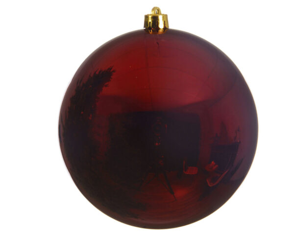 Bola roja oxi brillante diam. 14 cm