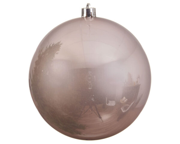 Bola rosada brillante diam. 14 cm