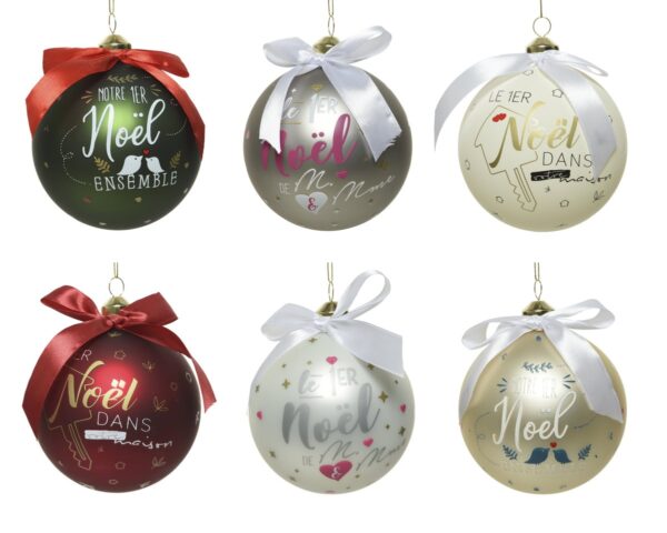 Bolas colores mates noel diam. 10 cm