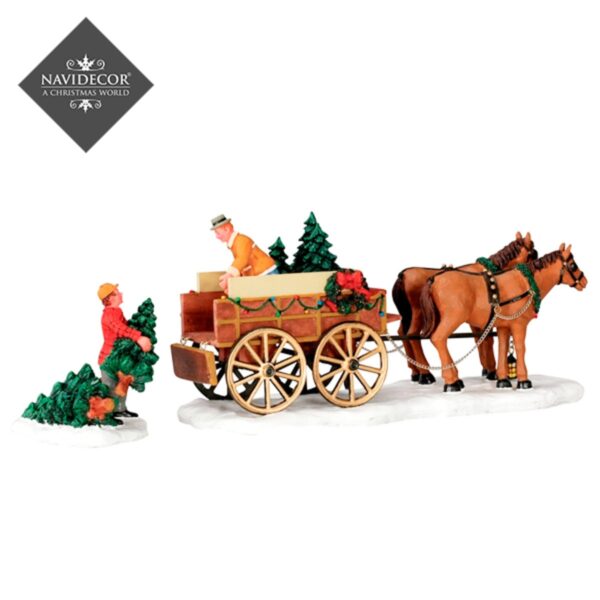 Carro de árboles de navidad @*