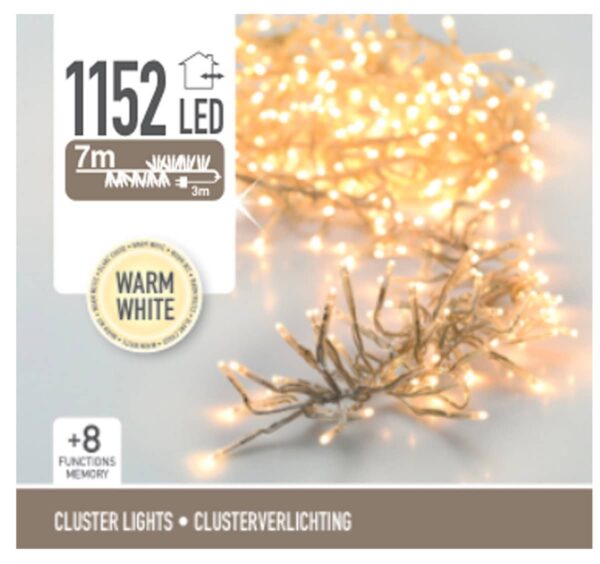 Cluster 1152 leds transparente