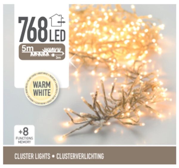 Cluster 768 leds transparente