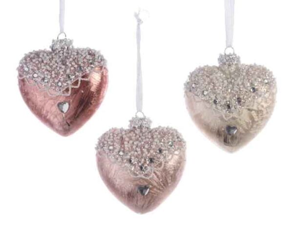Corazón cristal con brillantes