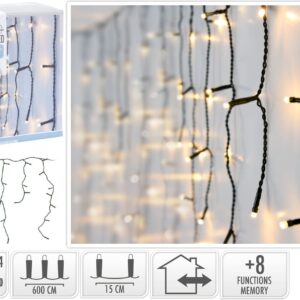 Cortina carambano 180 leds interior