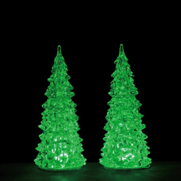 Crystal lighted tree set de 2 @*