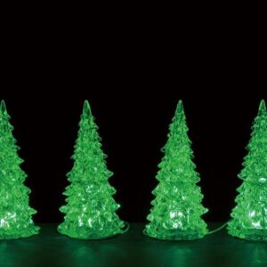 Crystal lighted tree set de 4 @*