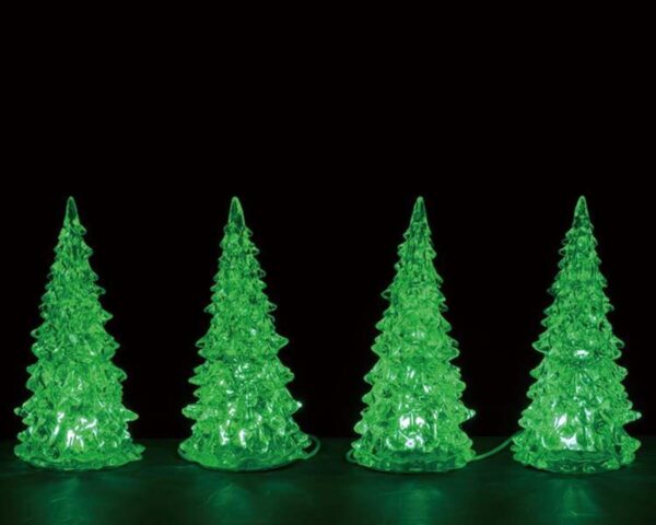 Crystal lighted tree set de 4 @*