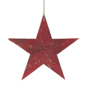 Estrella madera roja