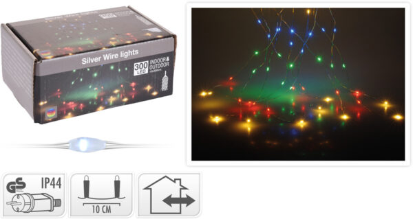 Guirnalda 300 led adaptador multicolor