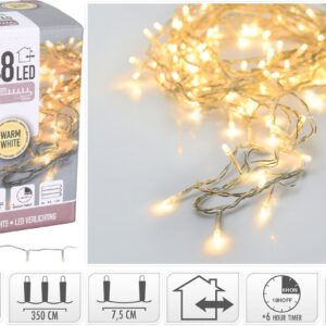 Guirnalda 48 luces led l.calida bateria