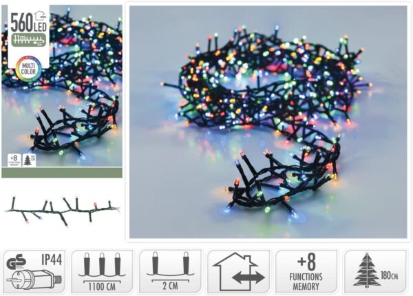 Guirnalda 560 led multicolor 11 mtr. Calidad