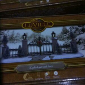 Lighted gate and fence