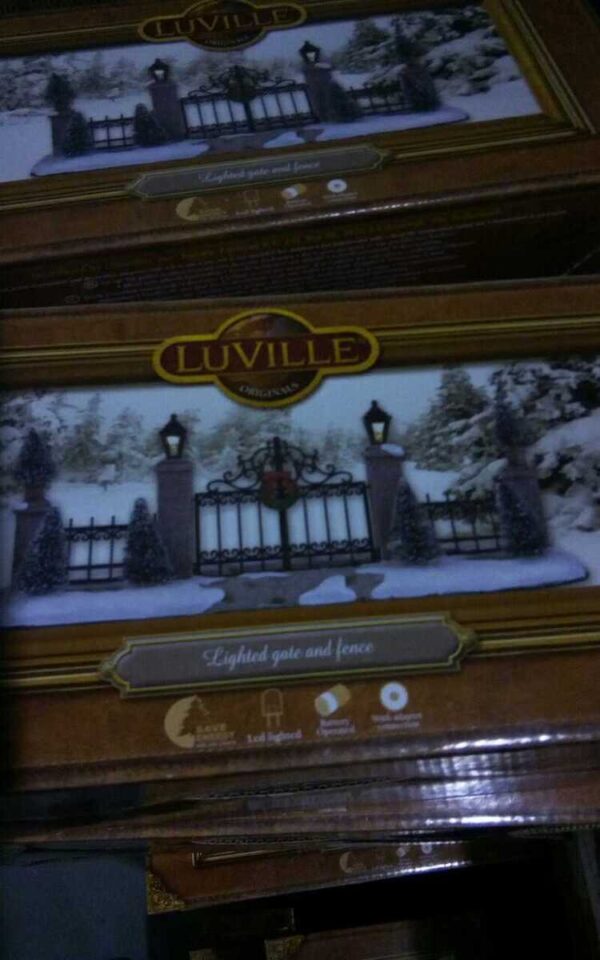 Lighted gate and fence