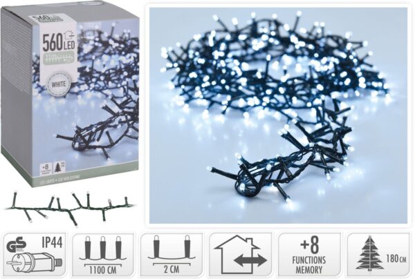 Micro luces 560 leds 11 mts luz calida