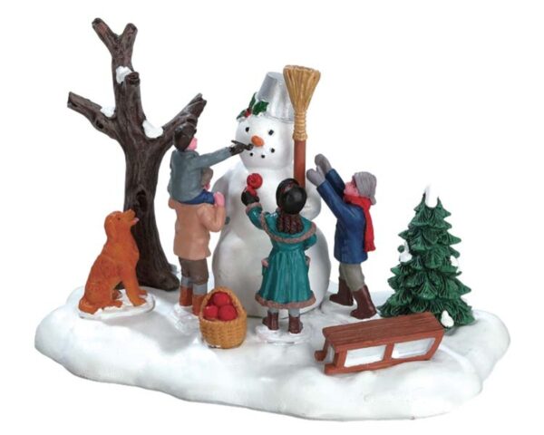 Muñeco de nieve victoriano