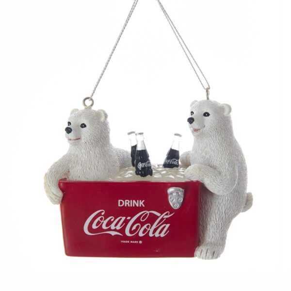 Osos en nevera de coca-cola