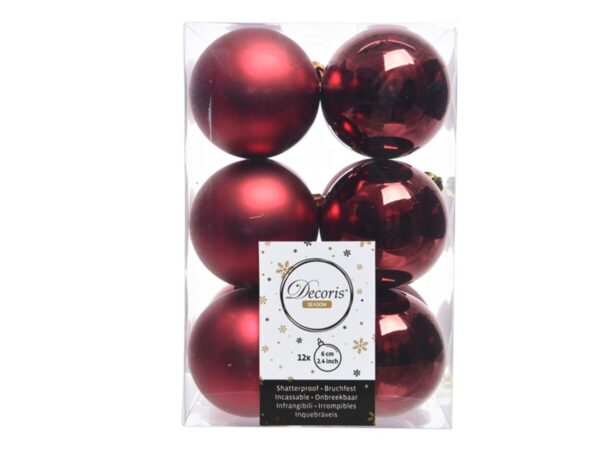 Pack 12 bolas oxblood