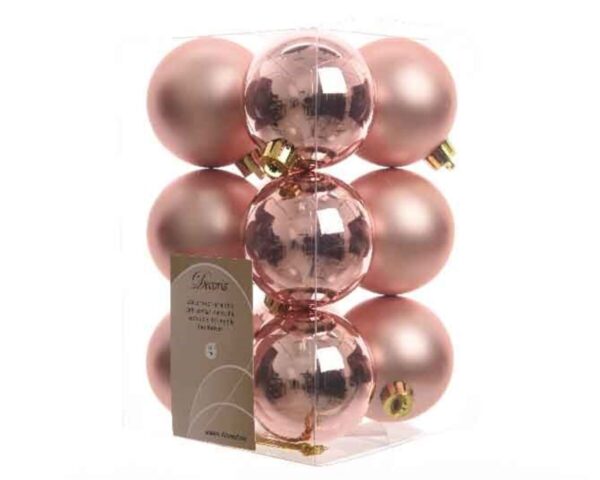 Pack 12 bolas pink champagne