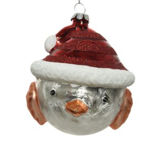 Pajarito c/sombrero navideño diam.9