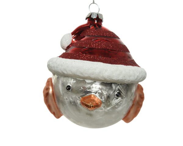 Pajarito c/sombrero navideño diam.9