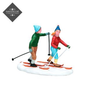 Pareja de esquiadores