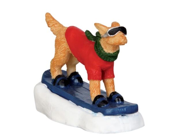 Perro snowboarding @*