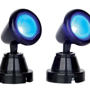 Round spot light blue @