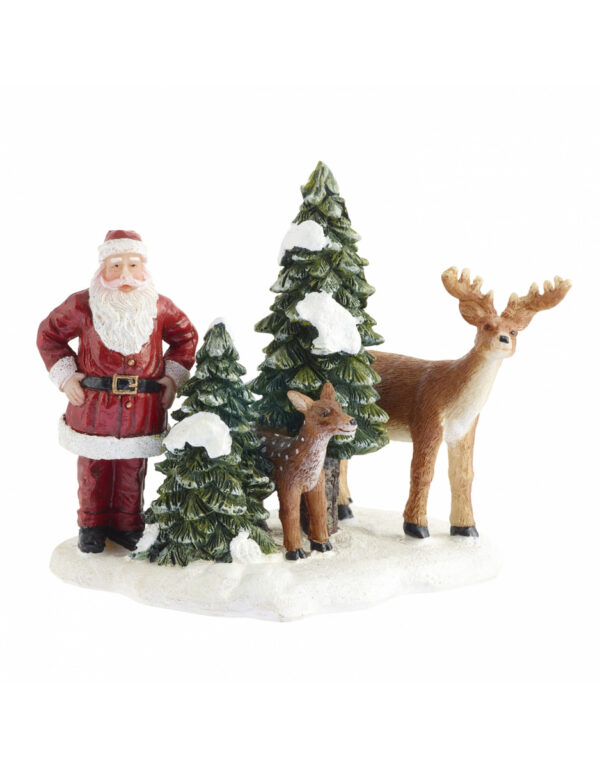 Santa and deers