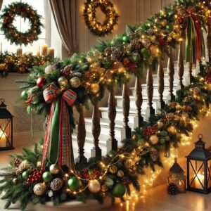 Decoración Escalera Navidad